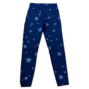Aerie Black with Grey Stars Leggings Women's Size Large